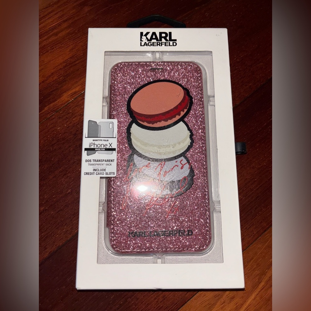 Karl Lagerfeld Pink iPhone X Case